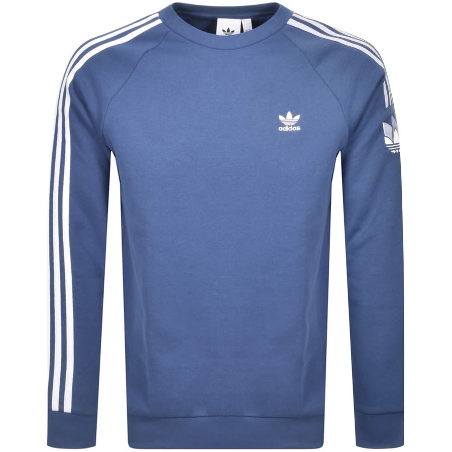 Alternative Image for Productadidas Originals 3D Stripe Sweatshirt Blue1
